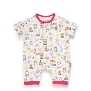 NWT Magnetic Me Rainbow Sprinkles Romper Infant Baby Girl

ORGANIC line!